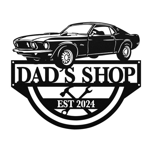 Dad's Shop Car Sign teelaunch