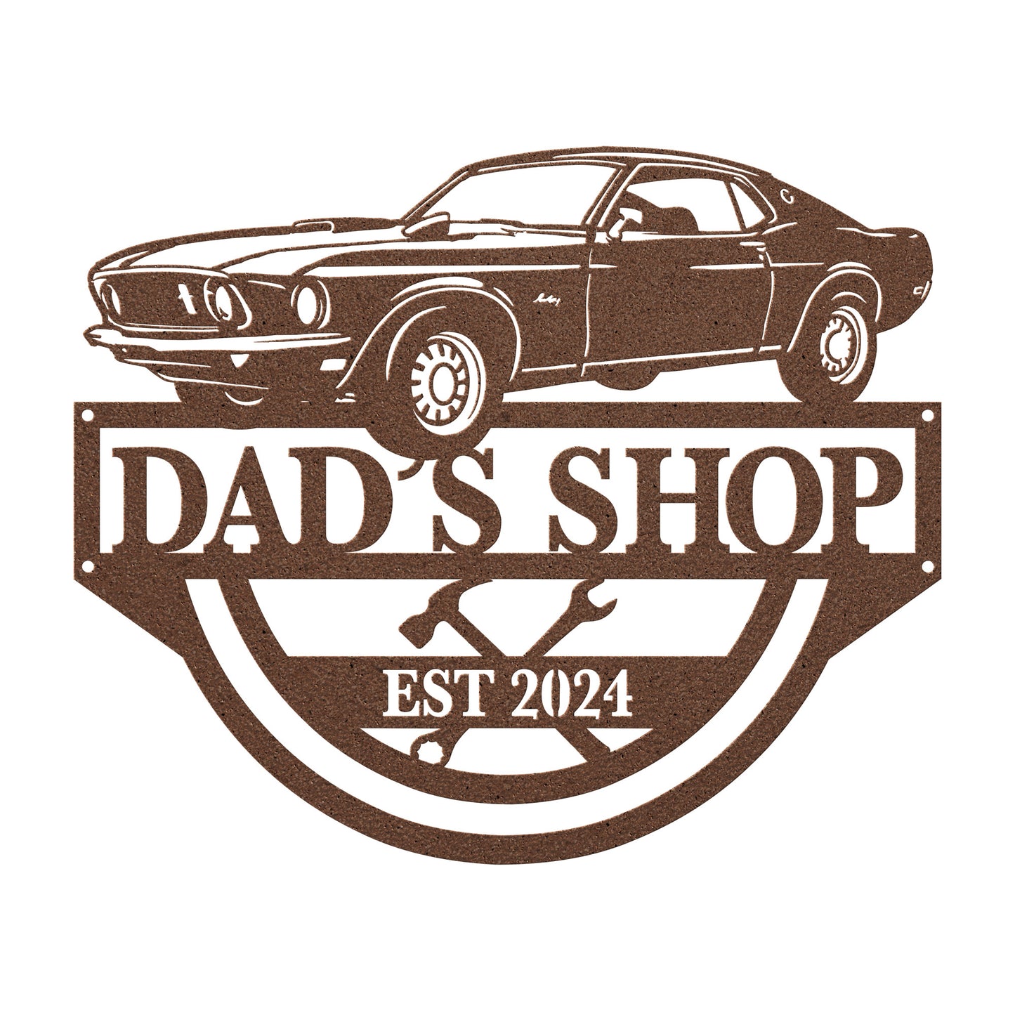 Dad's Shop Car Sign - Amazing Faith Designs