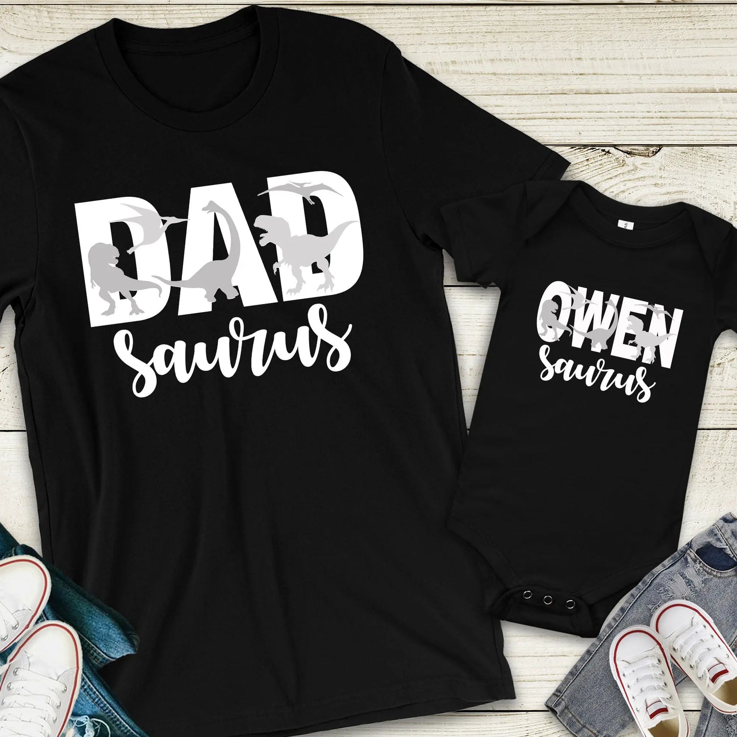 Dadsaurus Unisex t-shirt, Father's Day Shirt, Matching Dad Shirt Amazing Faith Designs