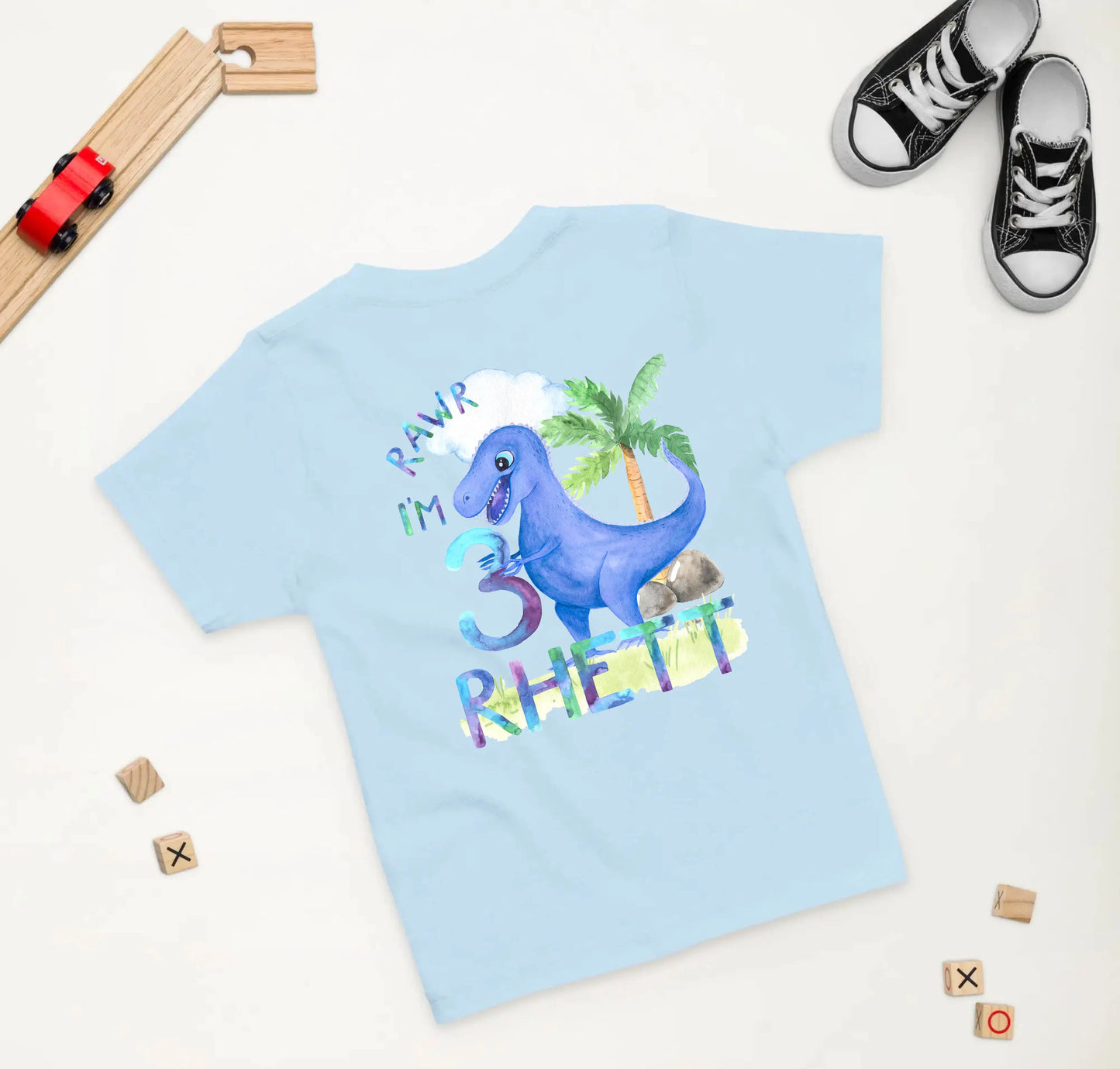 Dinosaur Birthday Shirt, 2nd Birthday Shirt Amazing Faith Designs