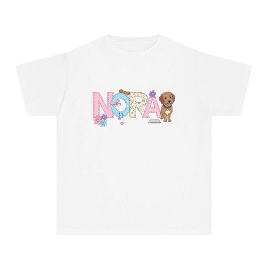 Dog Doodle Personalized Youth Midweight Tee Printify