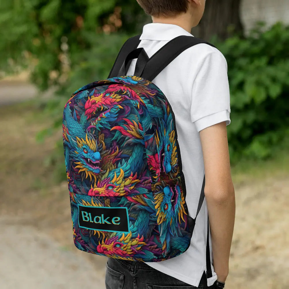 Dragons Personalized Backpack Amazing Faith Designs