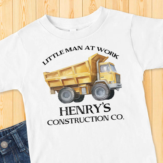 Dump Truck Toddler t-shirt, Construction Shirt Amazing Faith Designs