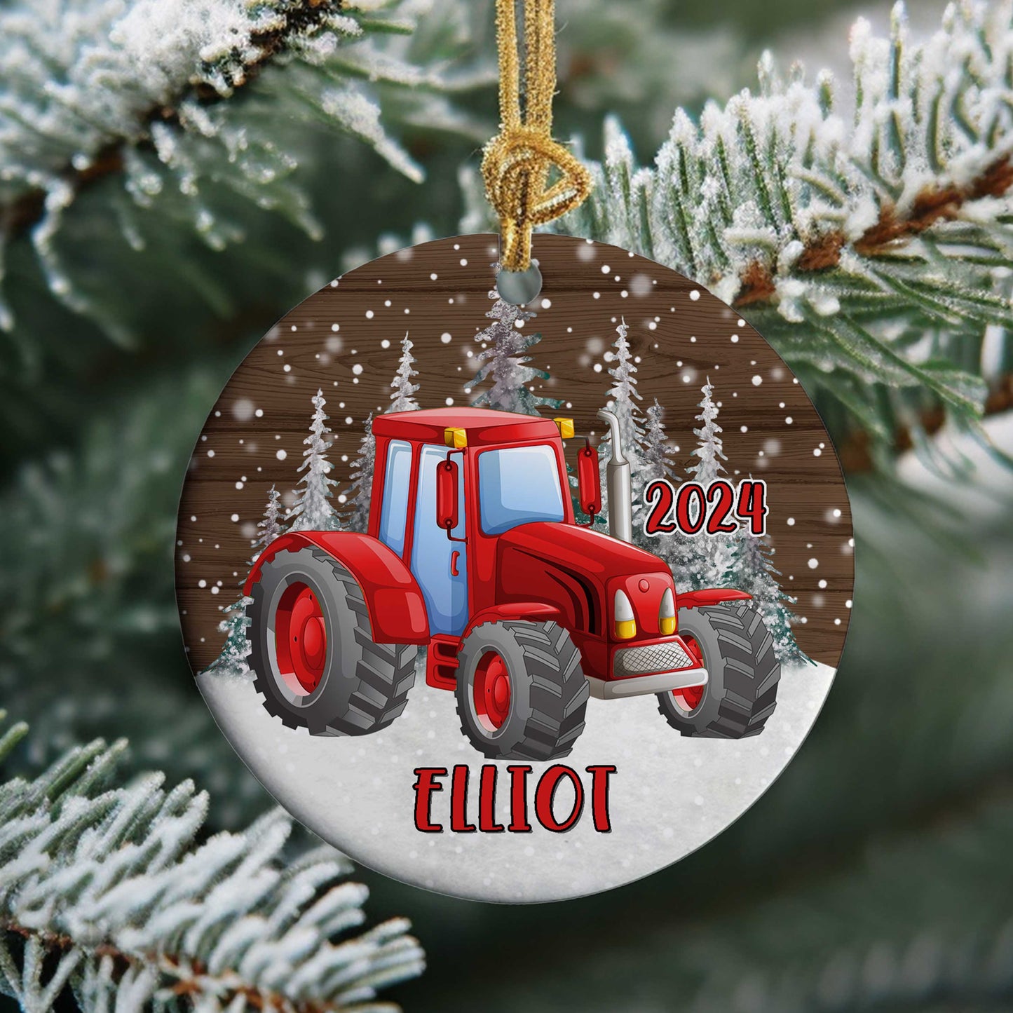 Kids Personalized Transportation Christmas Ornaments - Amazing Faith Designs