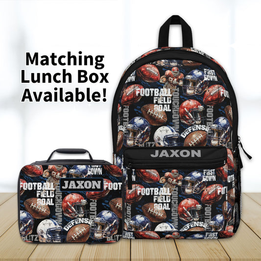 Football Personalized Lunch Box - Amazing Faith Designs