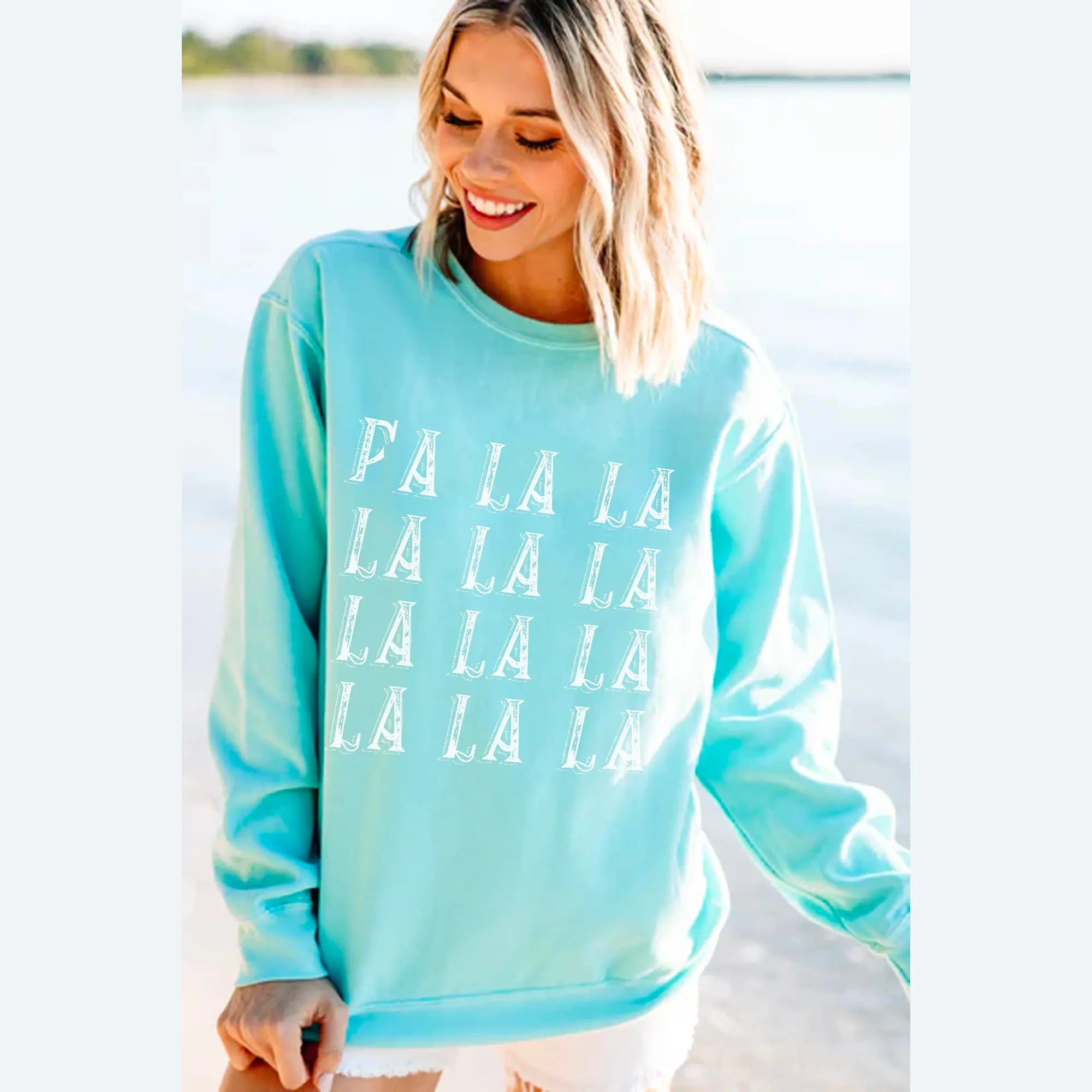 Fa La La Christmas Comfort Colors Sweatshirt