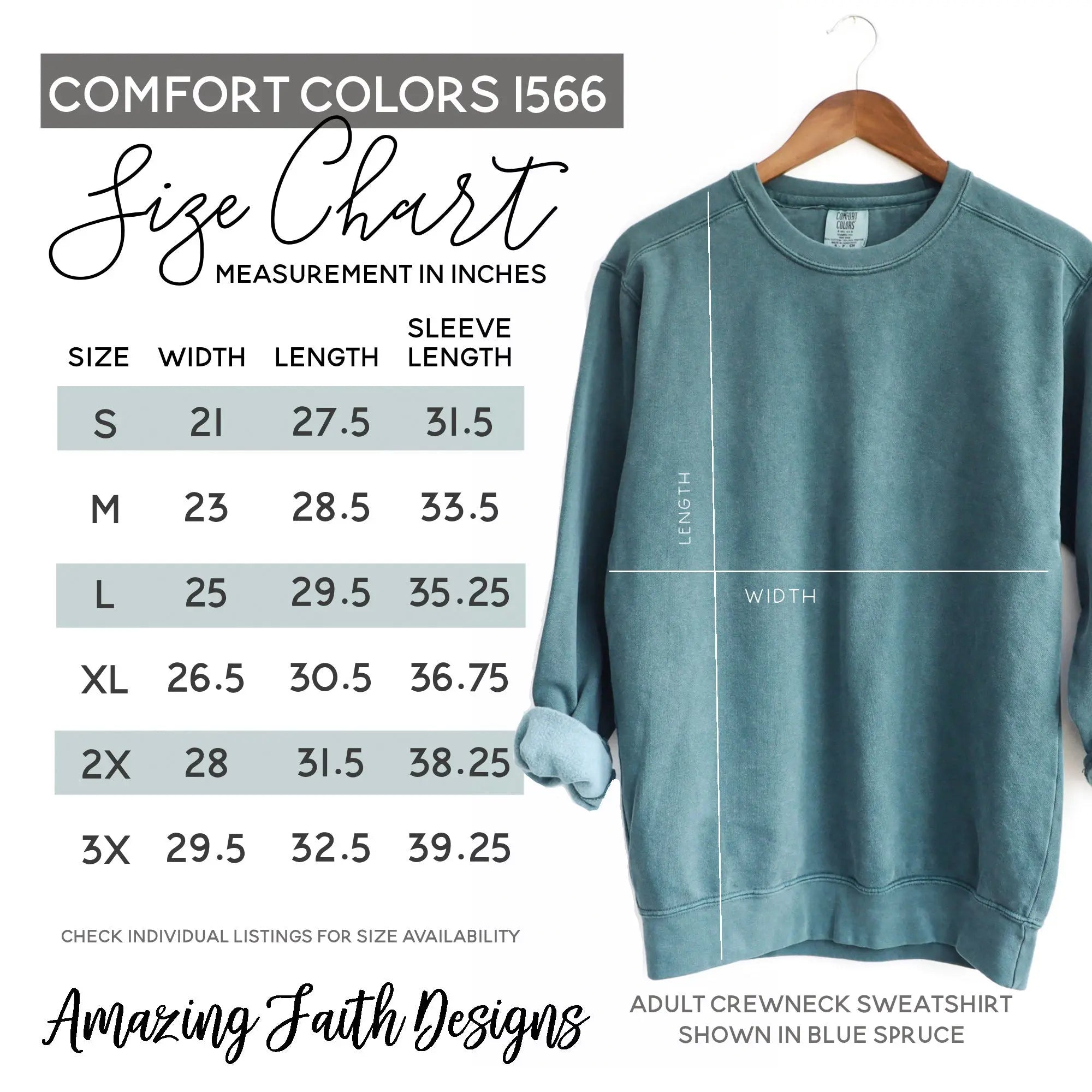 Shops blue spruce comfort colors sweatshirt