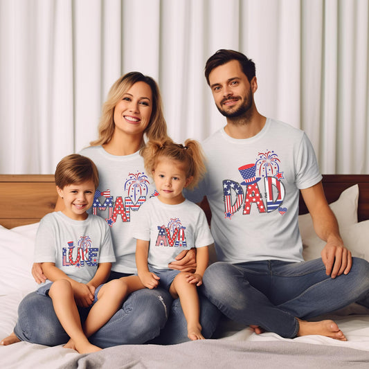 Personalized Fourth of July Matching Family Shirts - Amazing Faith Designs