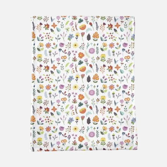 Floral Minky Baby Blanket - 30" x 40" Amazing Faith Designs