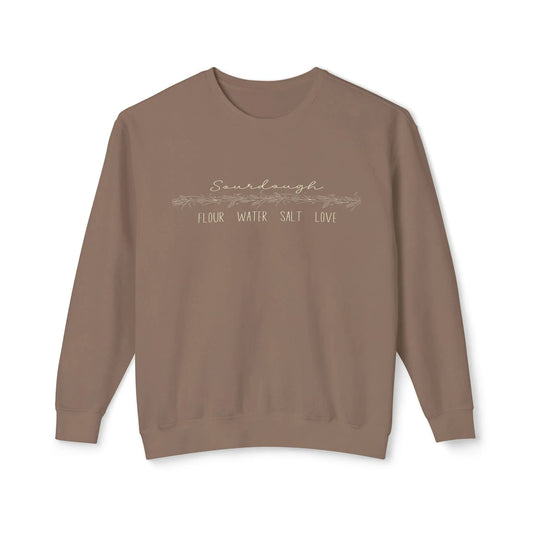 Flour Water Salt Love Lightweight Sweatshirt Printify