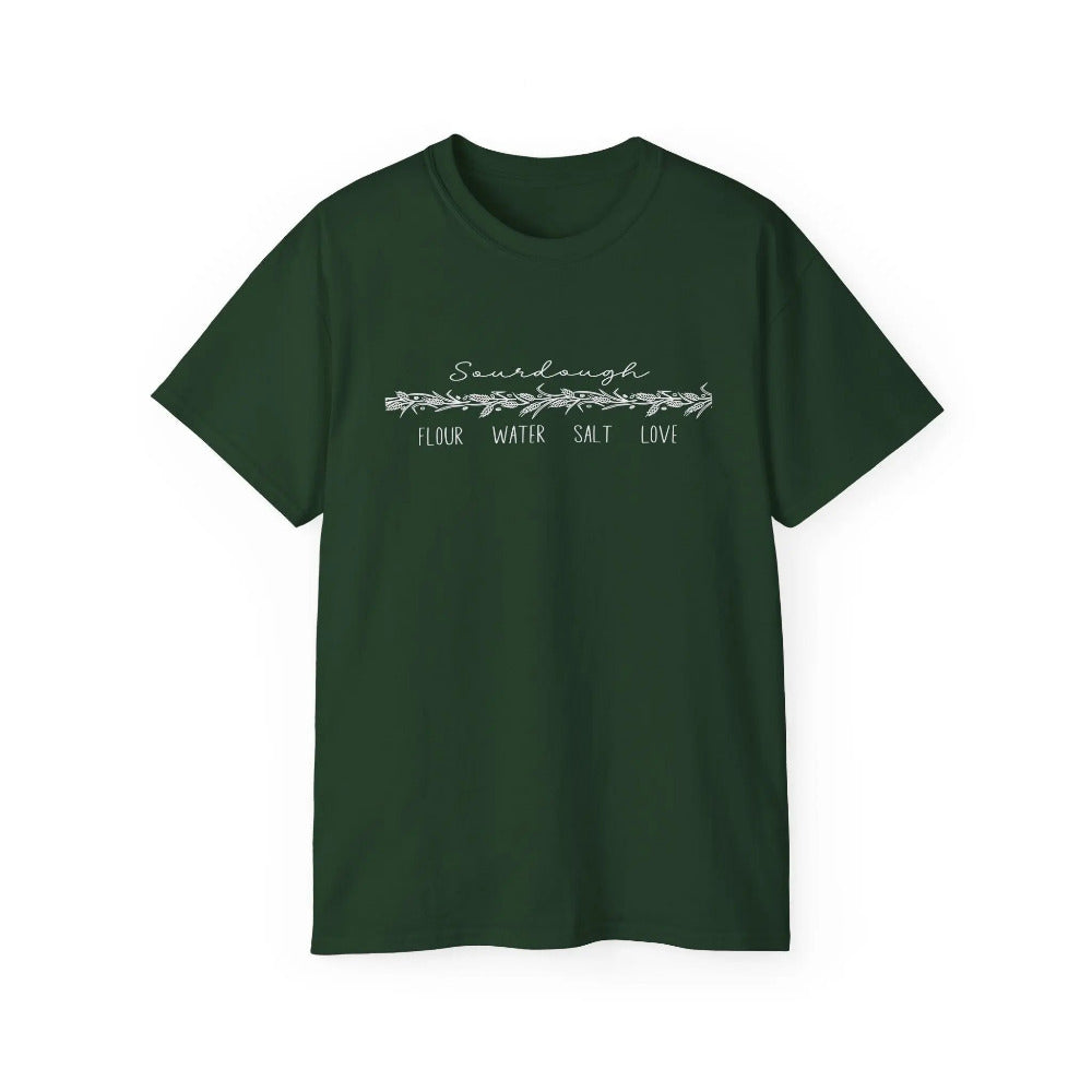 Flour Water Salt Love Tshirt - Extended Sizes Printify