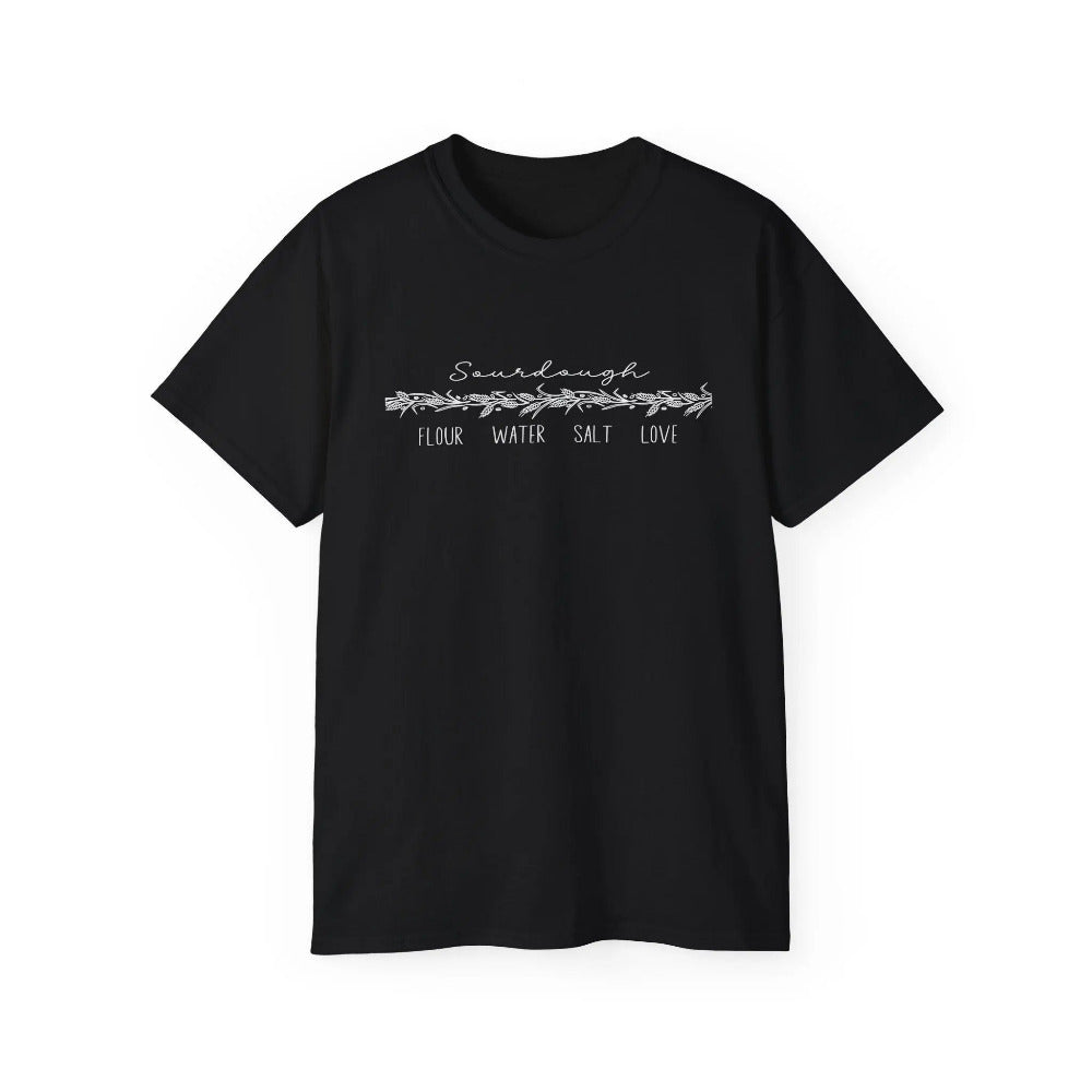 Flour Water Salt Love Tshirt - Extended Sizes Printify