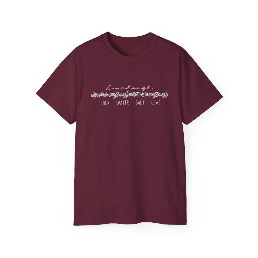 Flour Water Salt Love Tshirt - Extended Sizes Printify