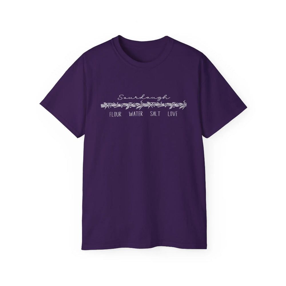 Flour Water Salt Love Tshirt - Extended Sizes Printify