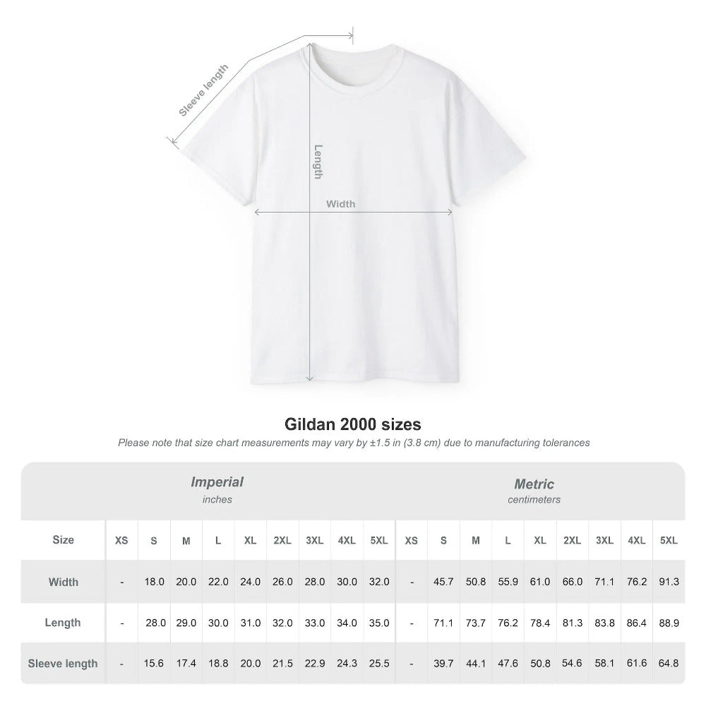 Flour Water Salt Love Tshirt - Extended Sizes Printify