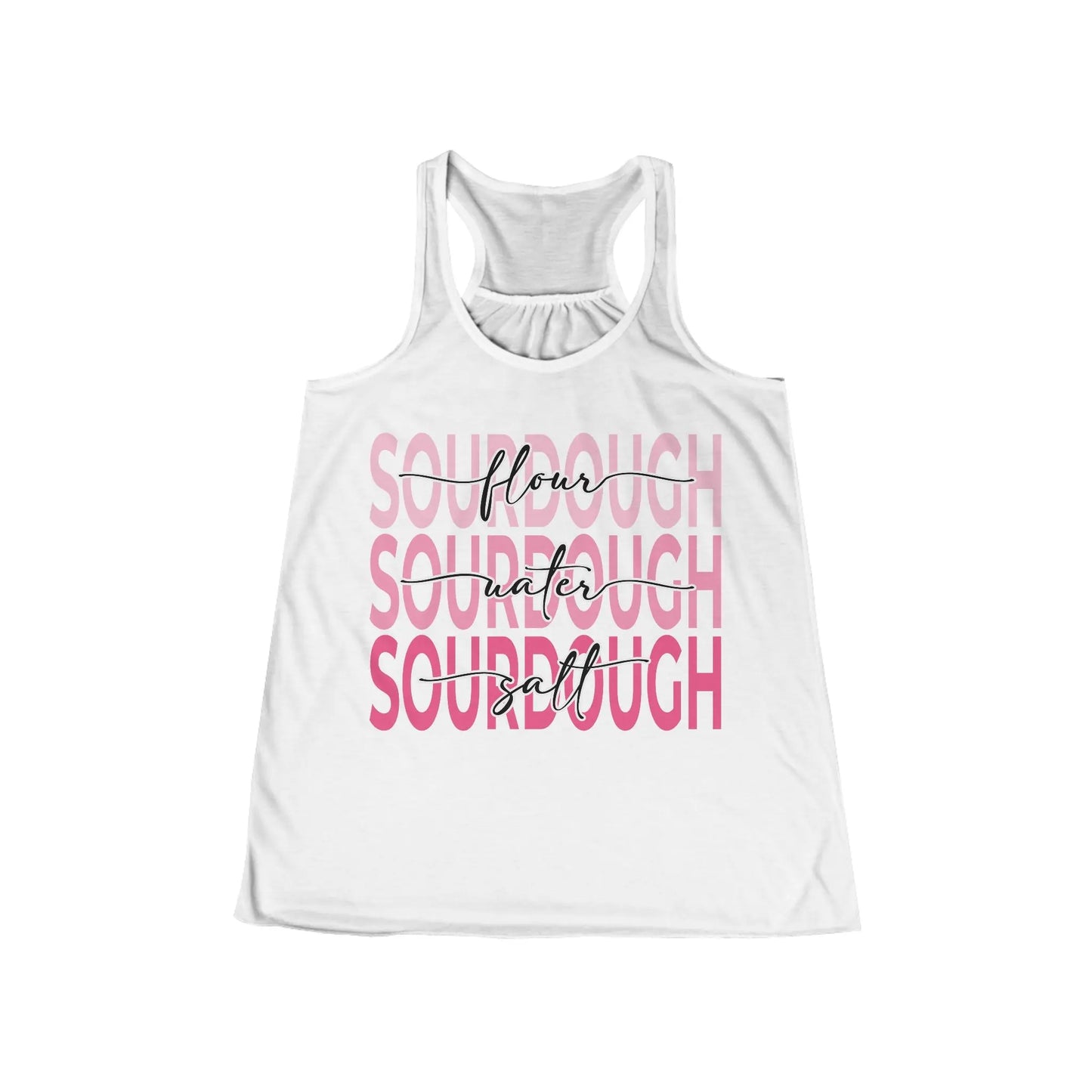 Flour Water Salt Sourdough Tank — Women's Racerback Flowy Tank - Amazing Faith Designs