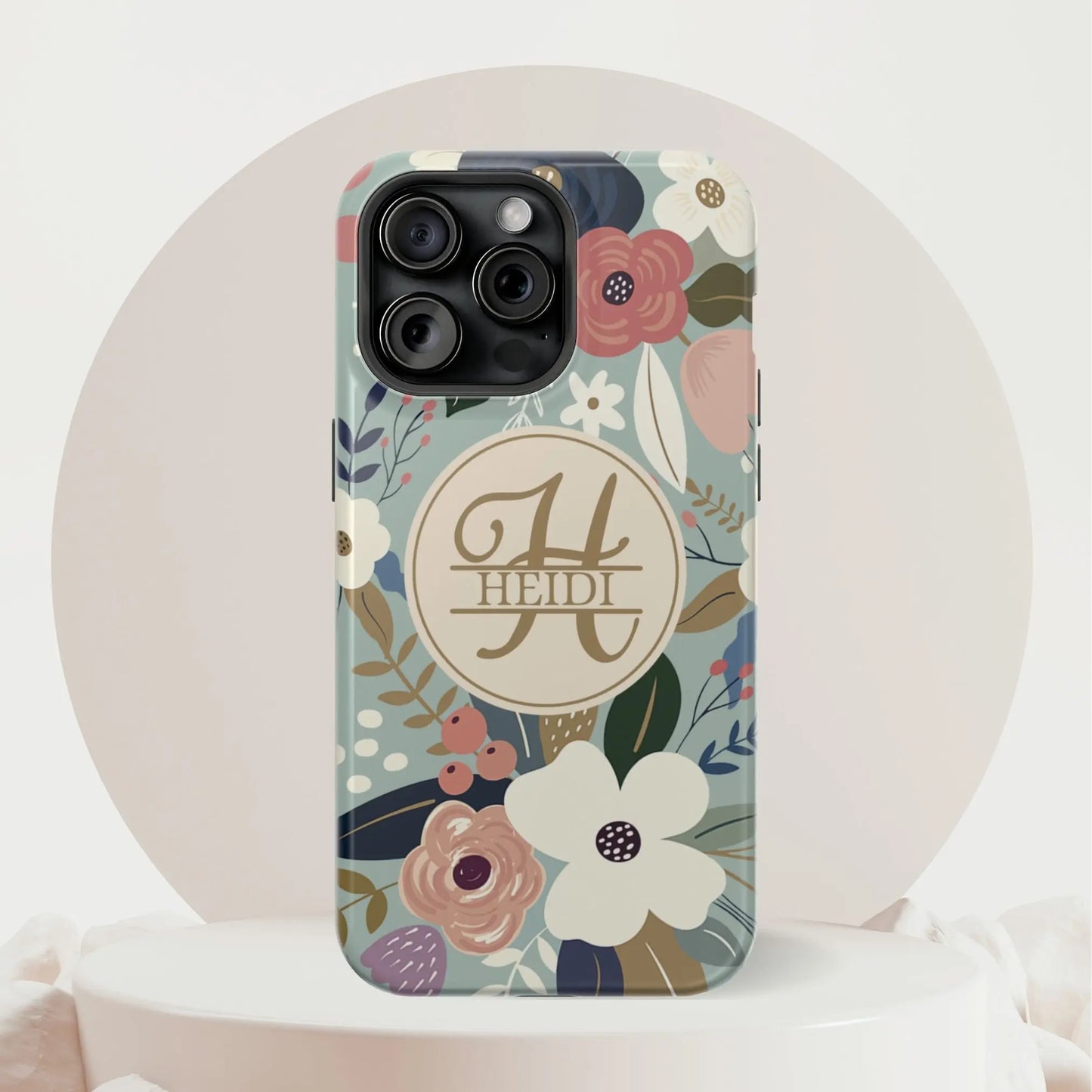 Flower Personalized Phone Case | MagSafe Phone Case Printify