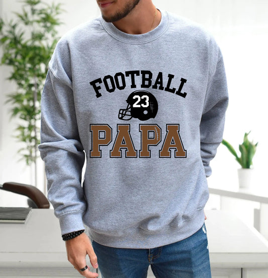 Football Dad Unisex Heavy Blend Crewneck Sweatshirt - With Number Printify