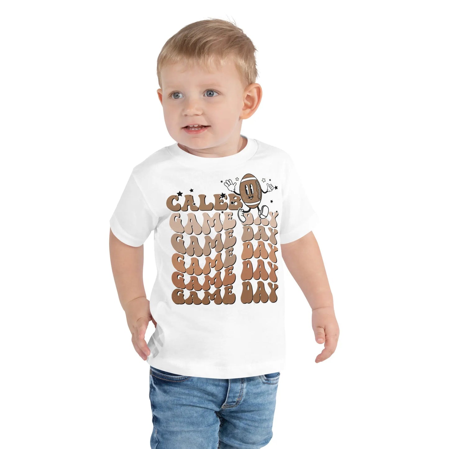 Football Game Day Toddler Shirt - Amazing Faith Designs