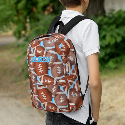 Football Personalized Backpack Amazing Faith Designs