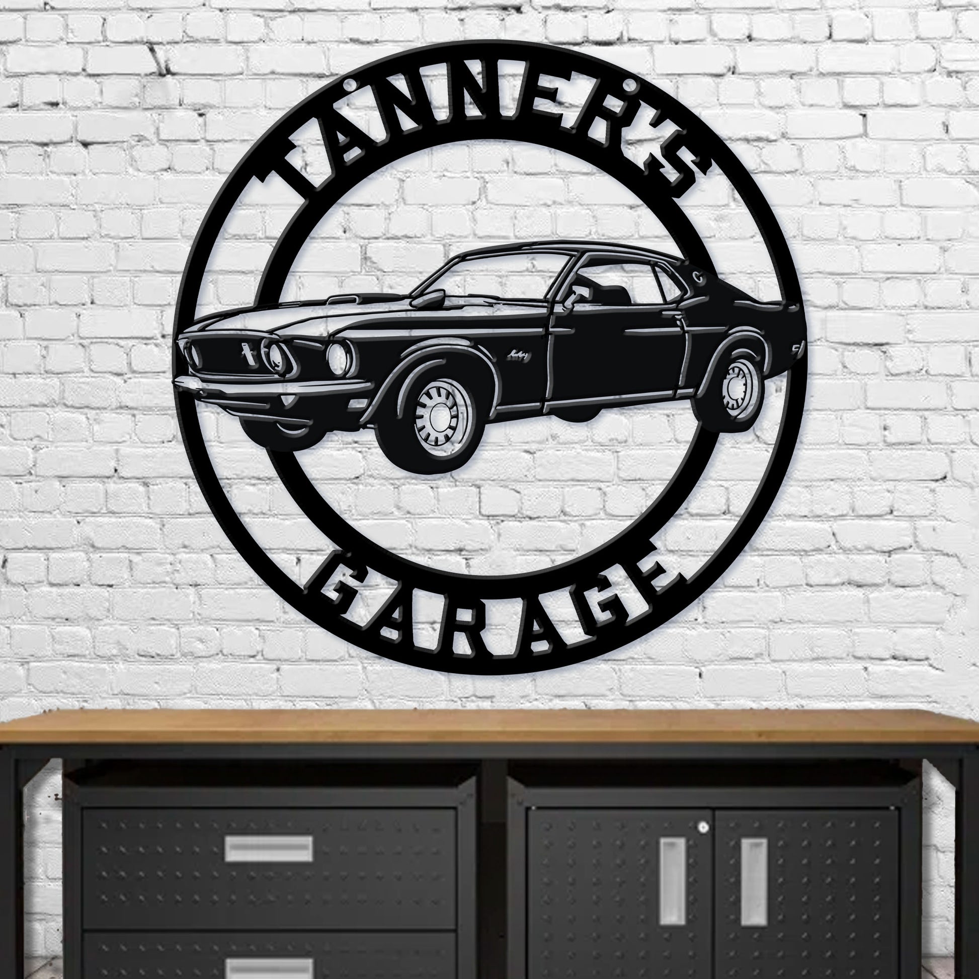 Classic Car Metal Car Sign - Amazing Faith Designs