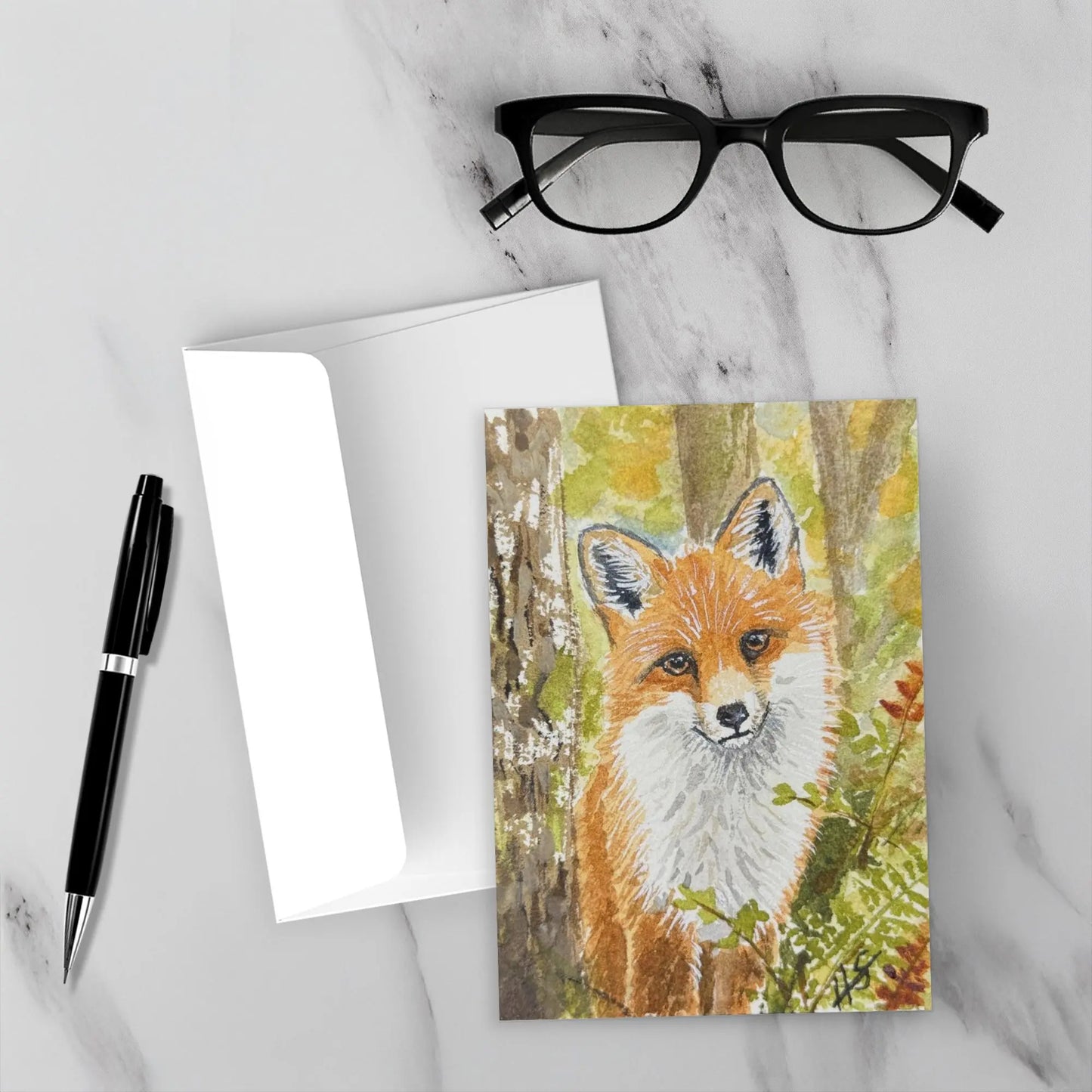 Forest Fox Woodland Greeting Cards Amazing Faith Designs