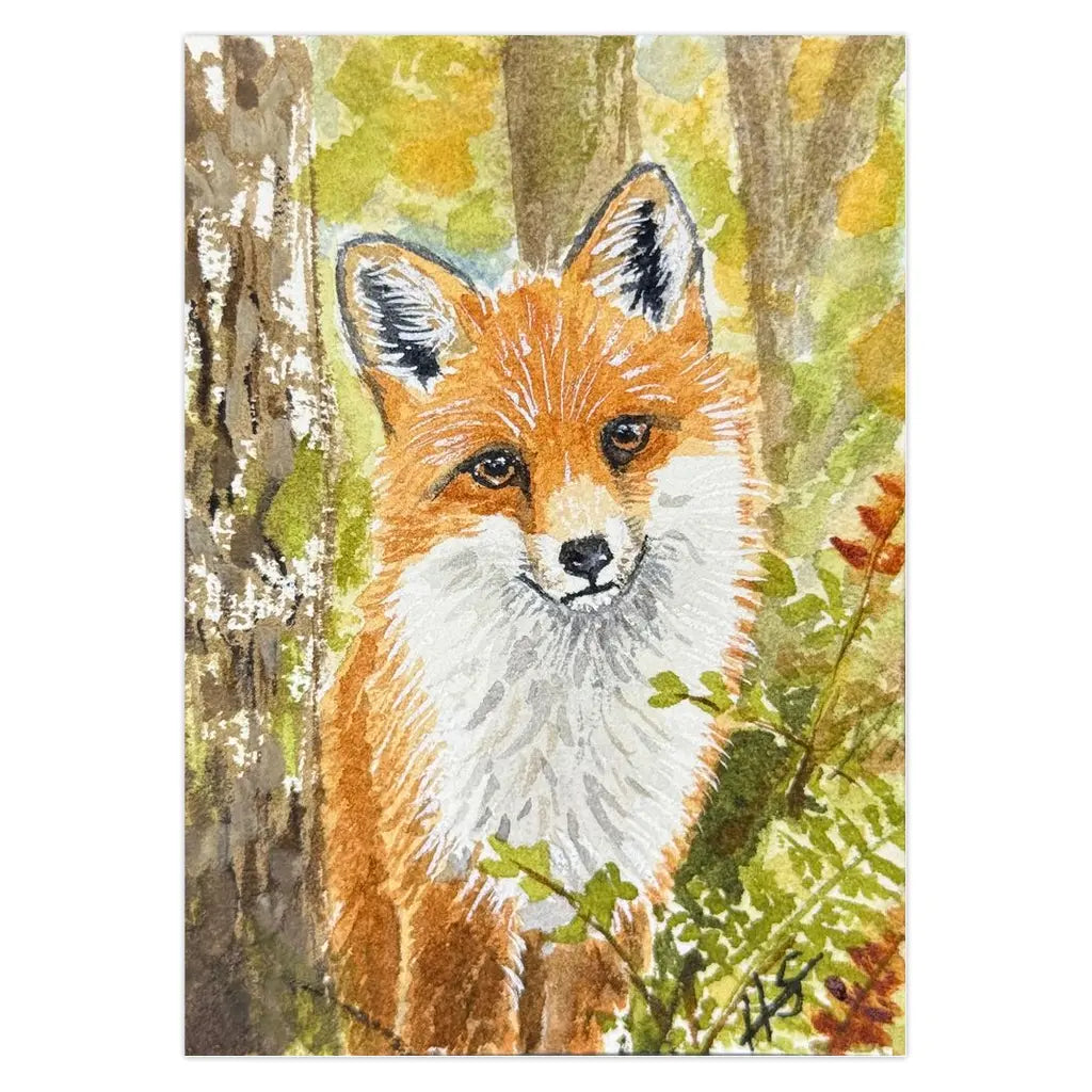 Forest Fox Woodland Greeting Cards Amazing Faith Designs