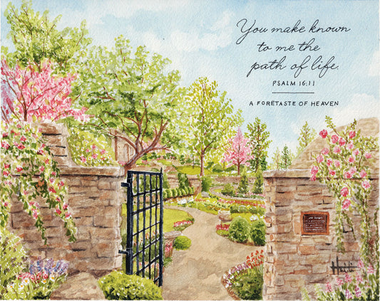 Custom Christian Watercolor Painting with Scripture – Personalized Original Artwork