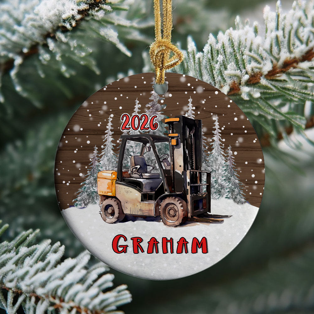 Personalized Transportation Christmas Ornament for Kids