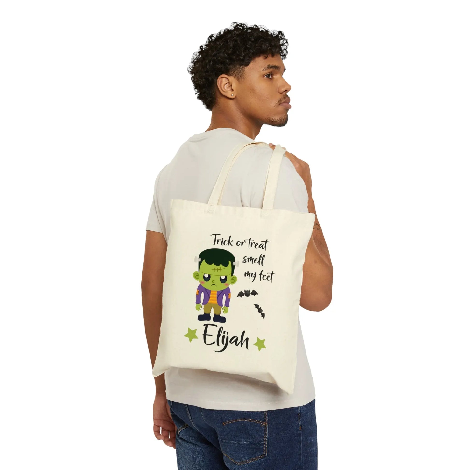 Frankenstein Trick or Treat Bag, Kids Halloween Bag Printify