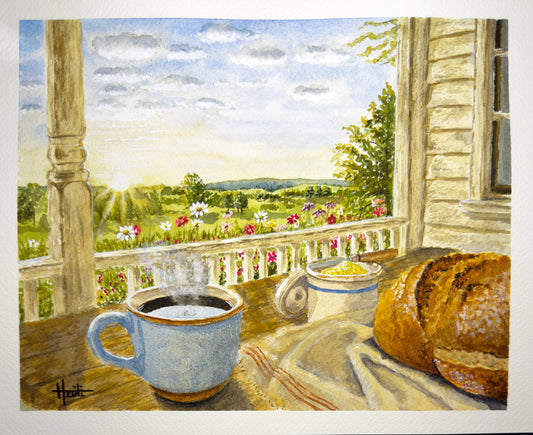 From the Porch | Original Sourdough Watercolor Painting & Fine Art Prints