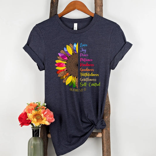 Fruit of the Spirit Flower T-shirt | Galatians 5:22-23 Amazing Faith Designs
