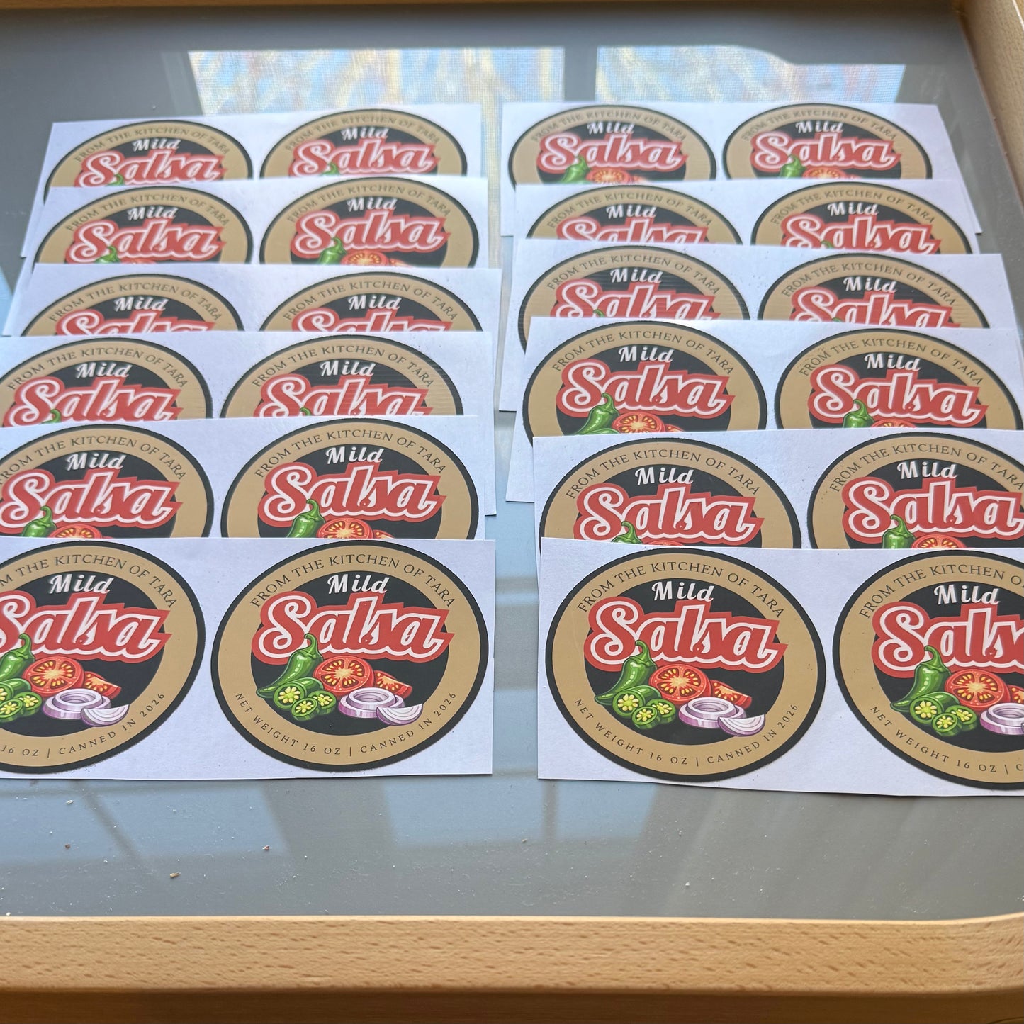 Personalized Salsa Canning Jar Label - Amazing Faith Designs