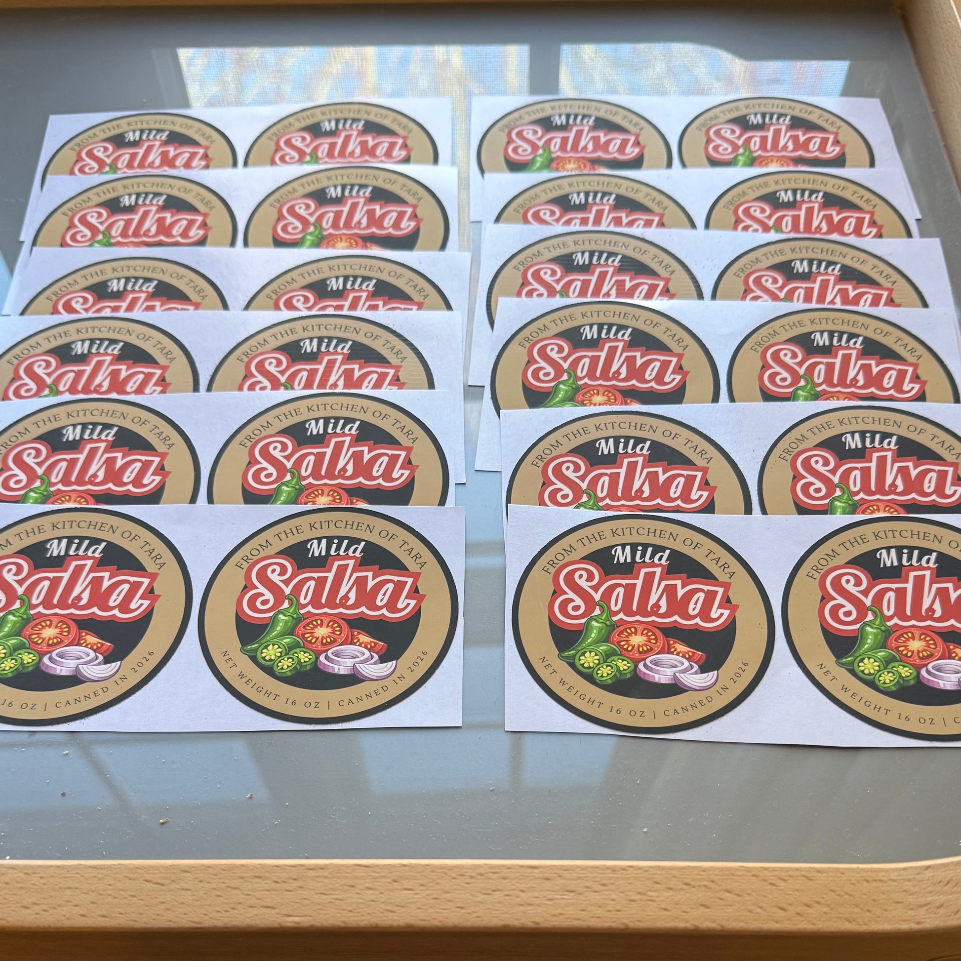 Personalized Salsa Canning Jar Label - Amazing Faith Designs