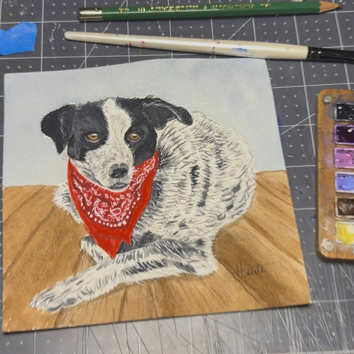 Custom Pet Portrait - Watercolor Painting - Amazing Faith Designs