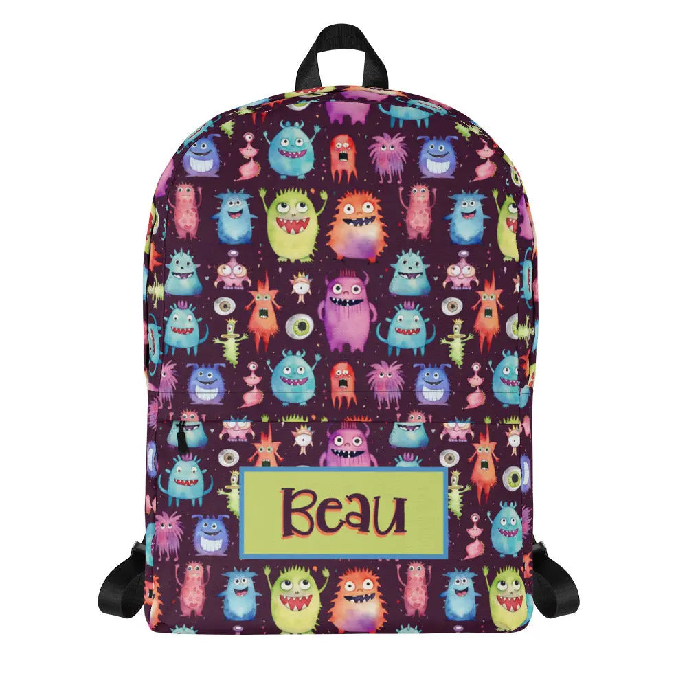 Funny Monsters Personalized Backpack Amazing Faith Designs