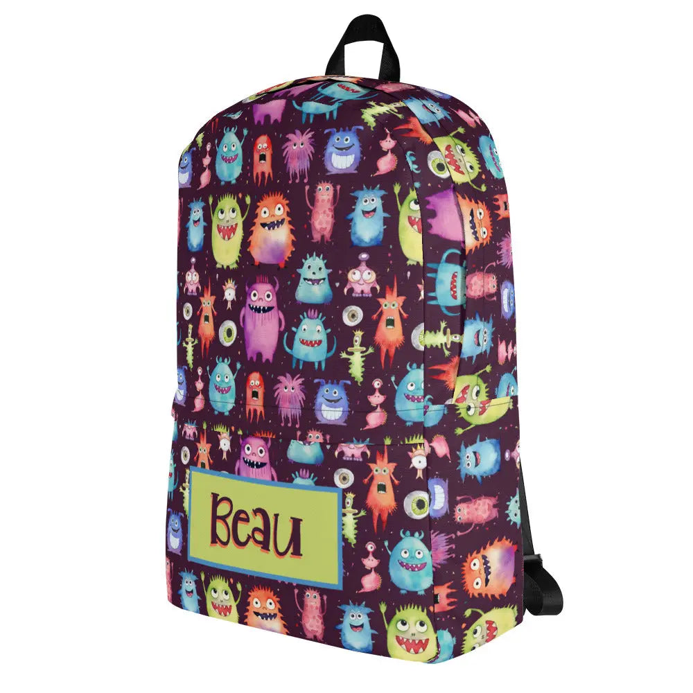 Funny Monsters Personalized Backpack Amazing Faith Designs