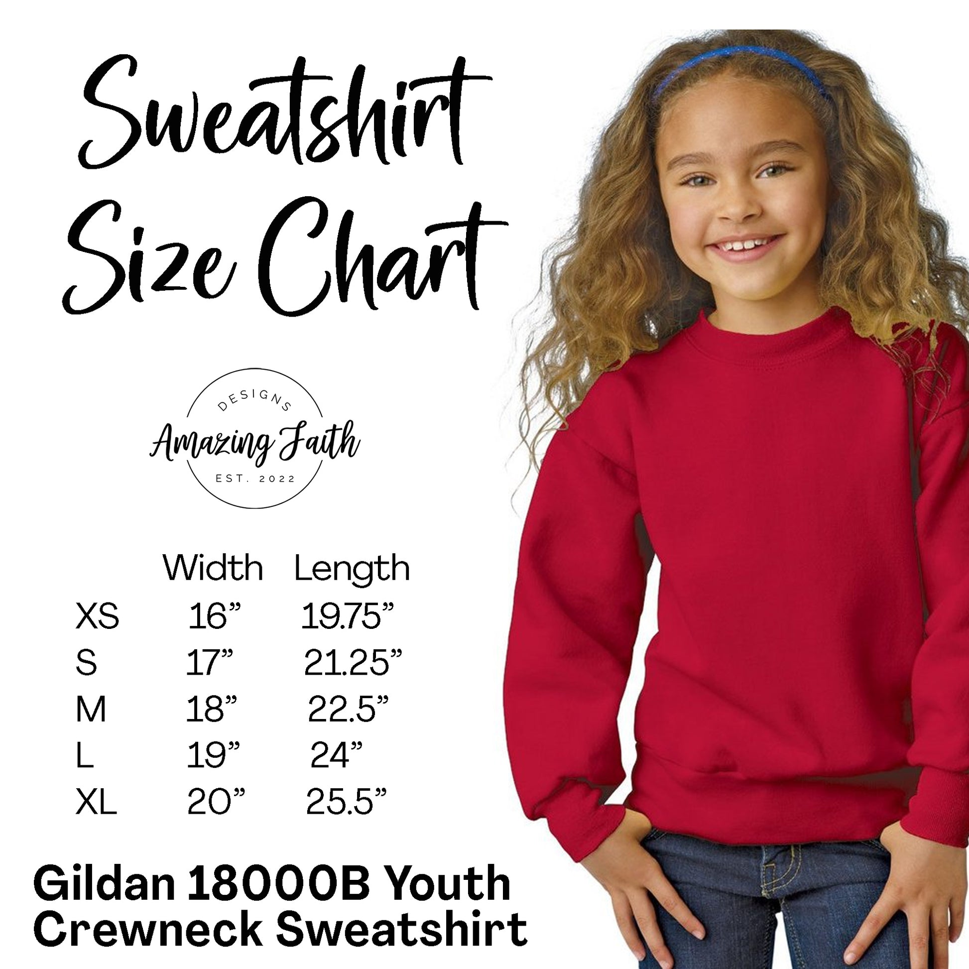 Christmas Santa's Sleigh Personalized Youth Sweatshirt - Amazing Faith Designs