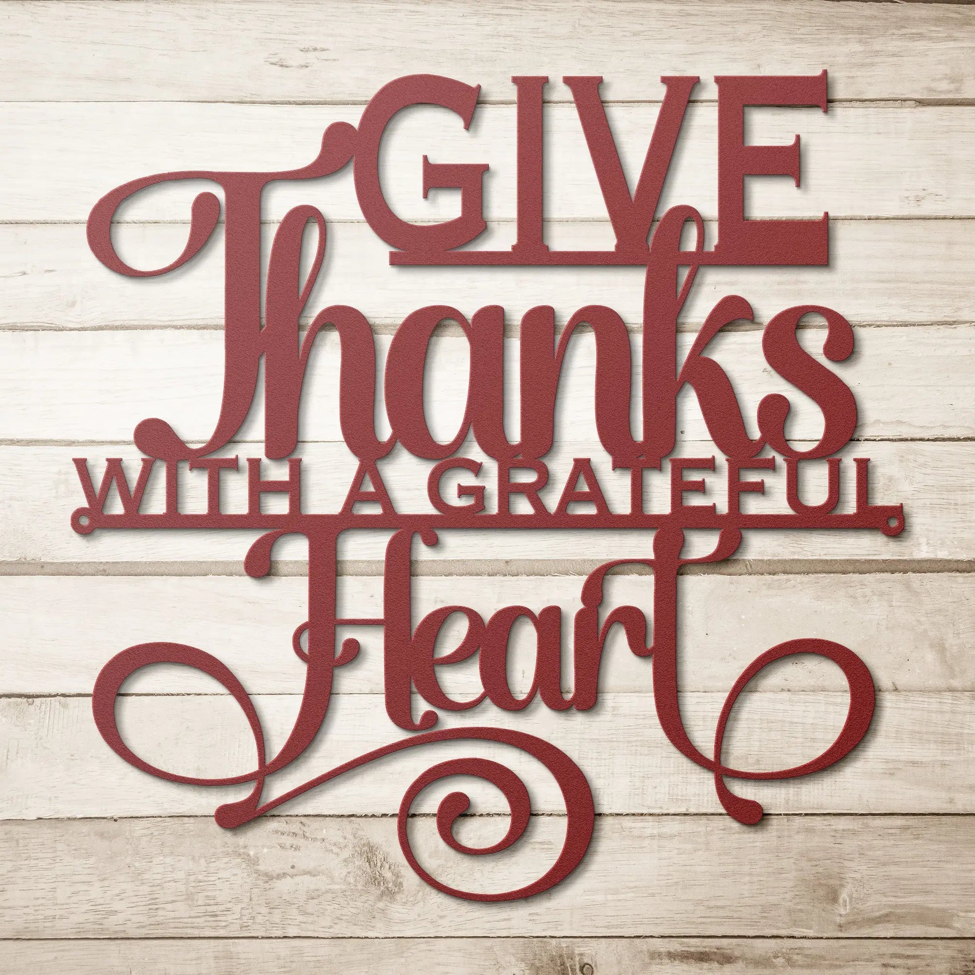 Give Thanks Metal Sign teelaunch