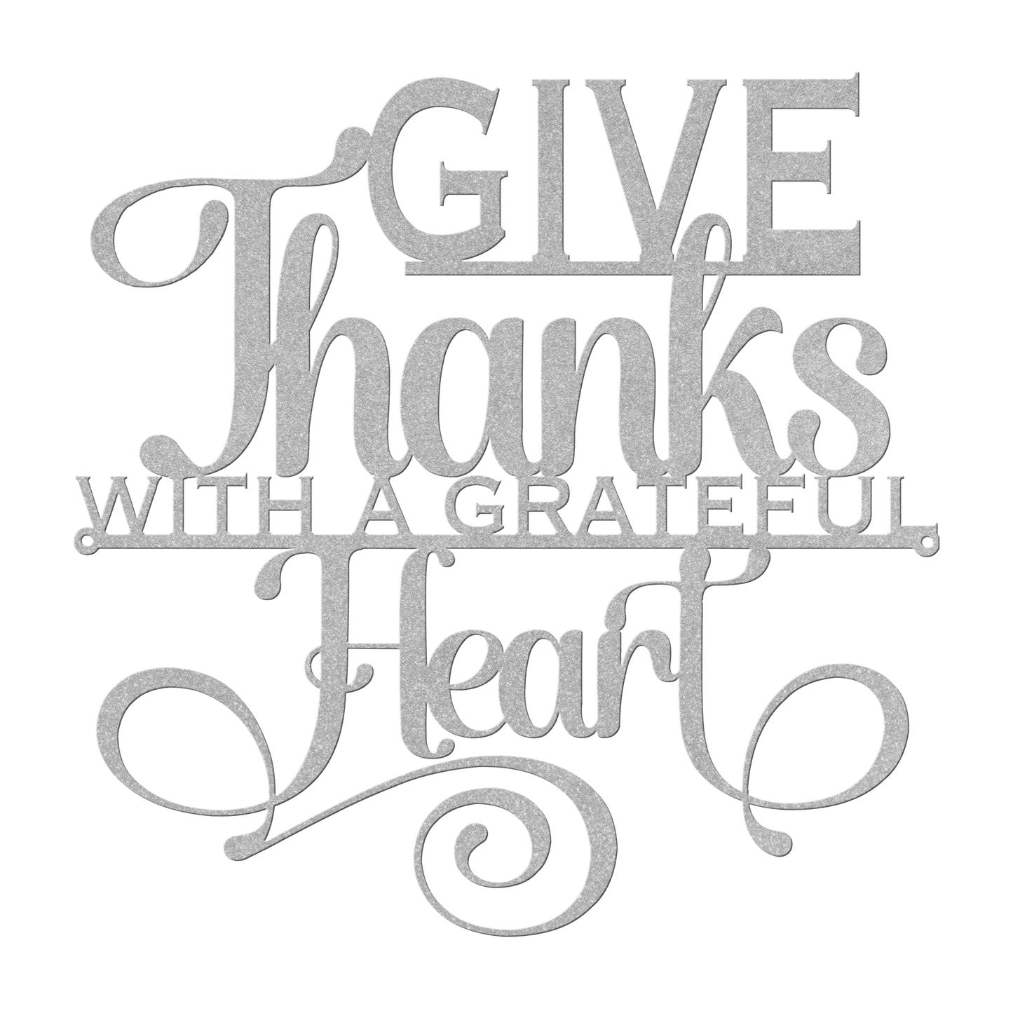 Give Thanks Metal Sign - Amazing Faith Designs