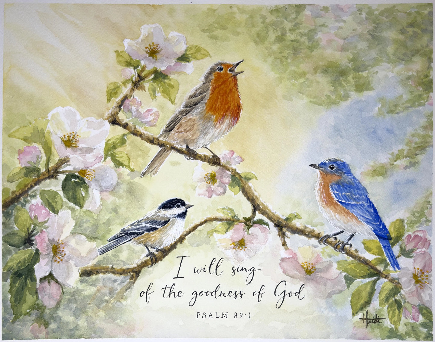 Goodness of God | Scripture Watercolor Fine Art Prints Amazing Faith Designs