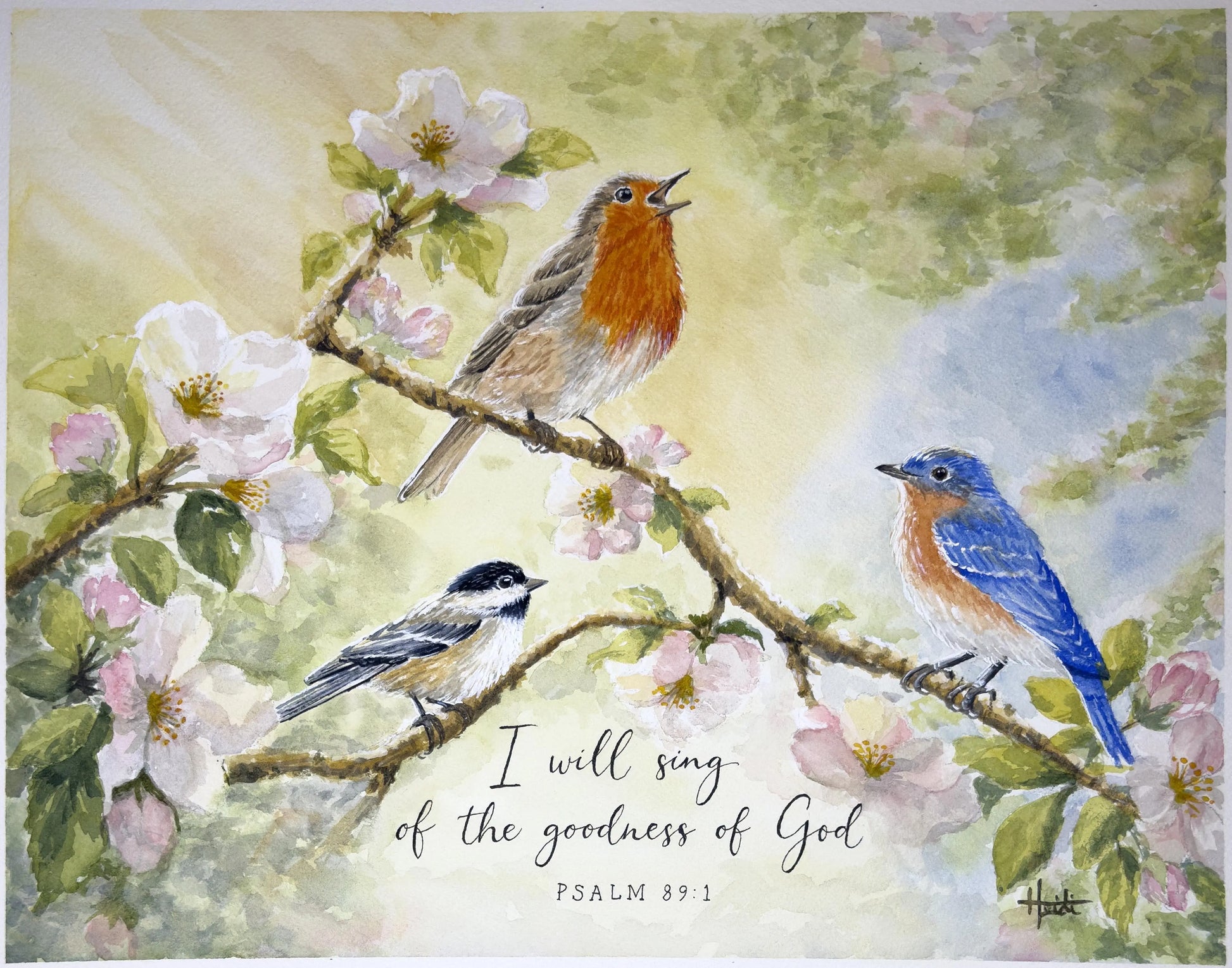 Goodness of God | Scripture Watercolor Fine Art Prints Amazing Faith Designs