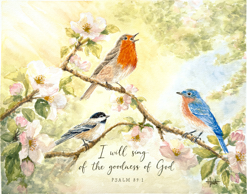 Goodness of God | Scripture Watercolor Fine Art Prints