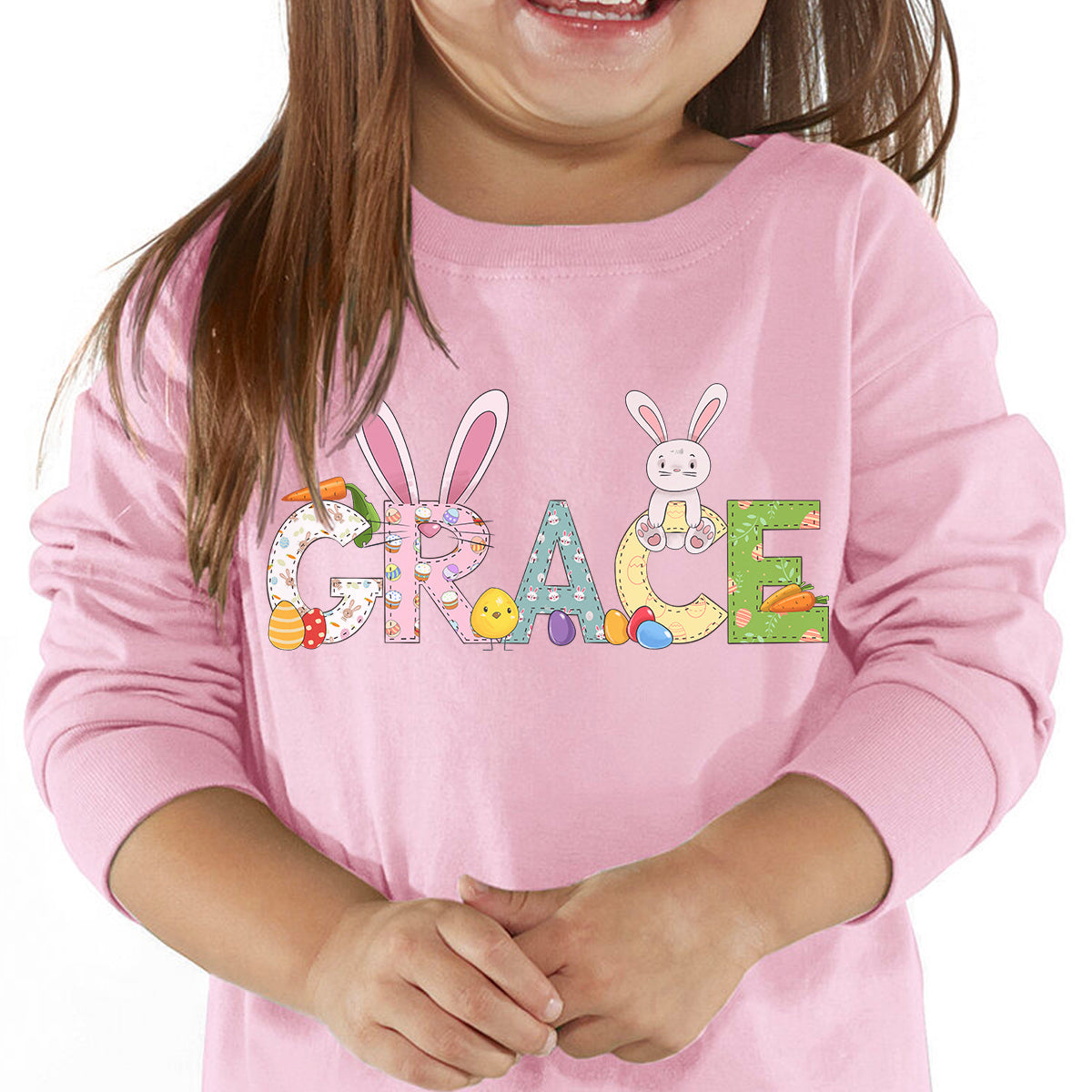 Easter Personalized Toddler Long Sleeve Tee - Amazing Faith Designs