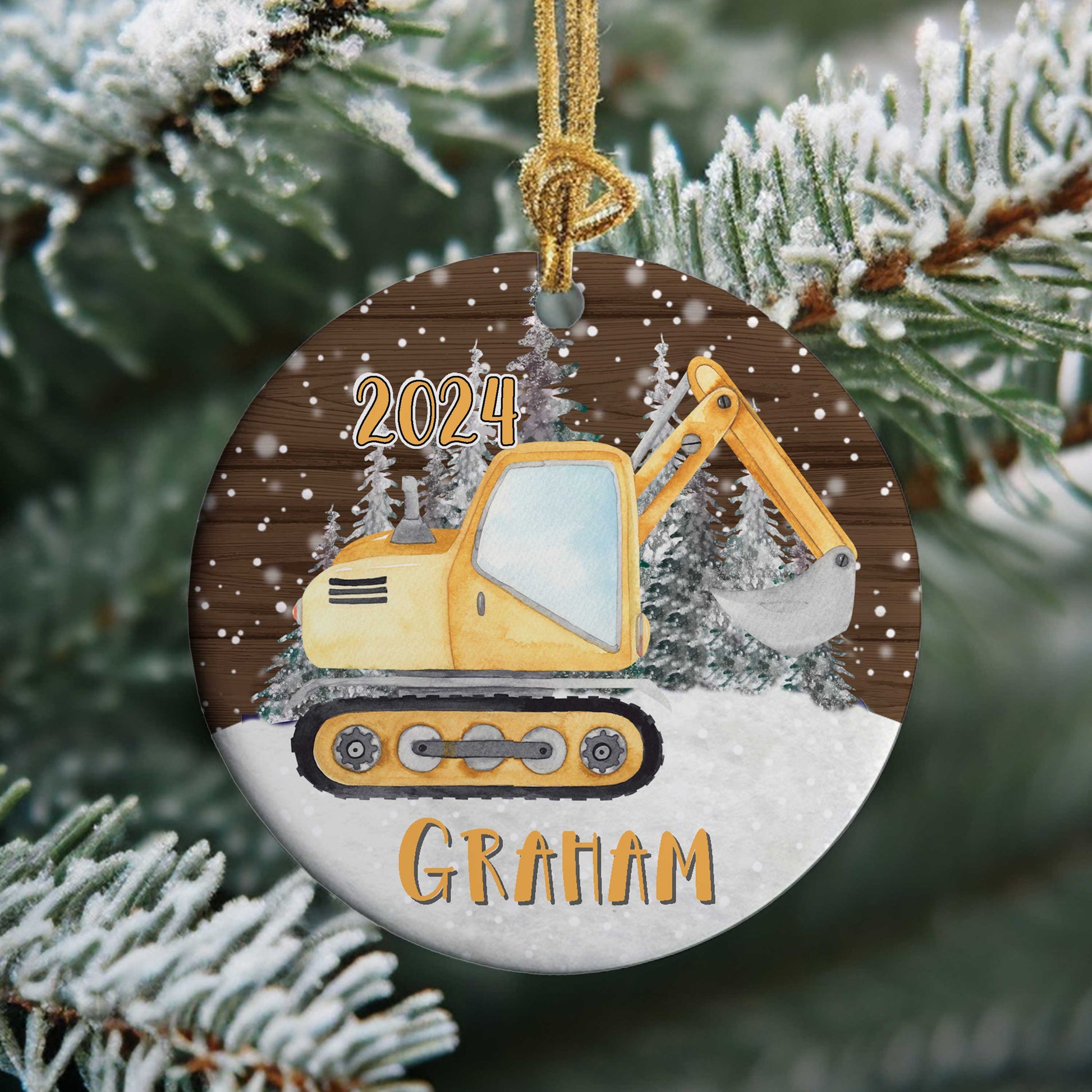 Kids Personalized Transportation Christmas Ornaments - Amazing Faith Designs