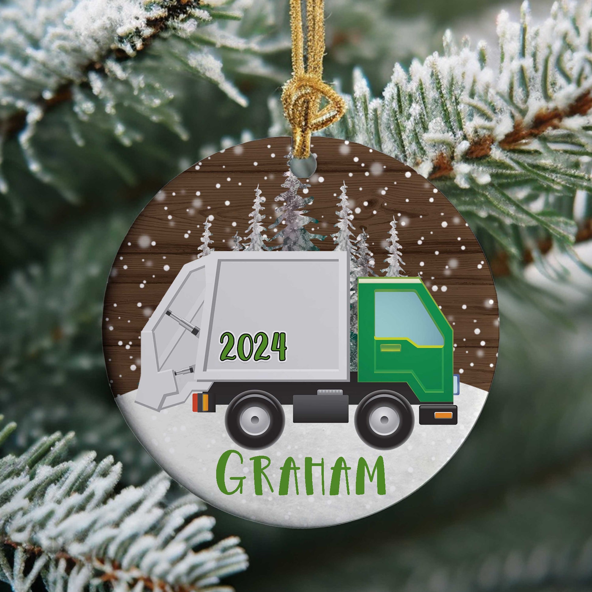 Kids Personalized Transportation Christmas Ornaments - Amazing Faith Designs