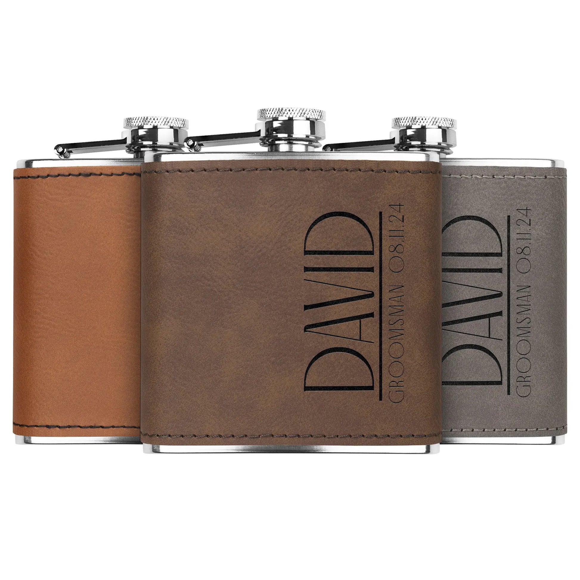 Groomsman Art Deco Flask teelaunch