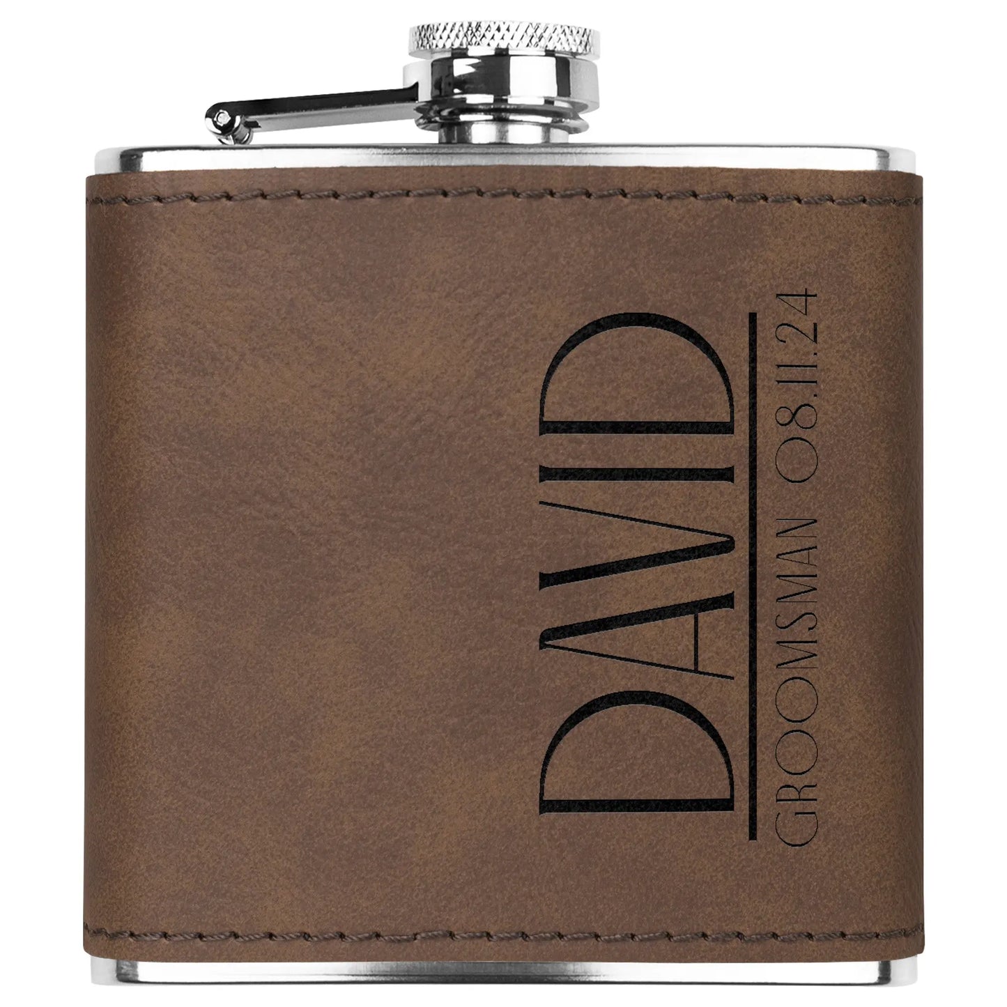 Groomsman Art Deco Flask teelaunch