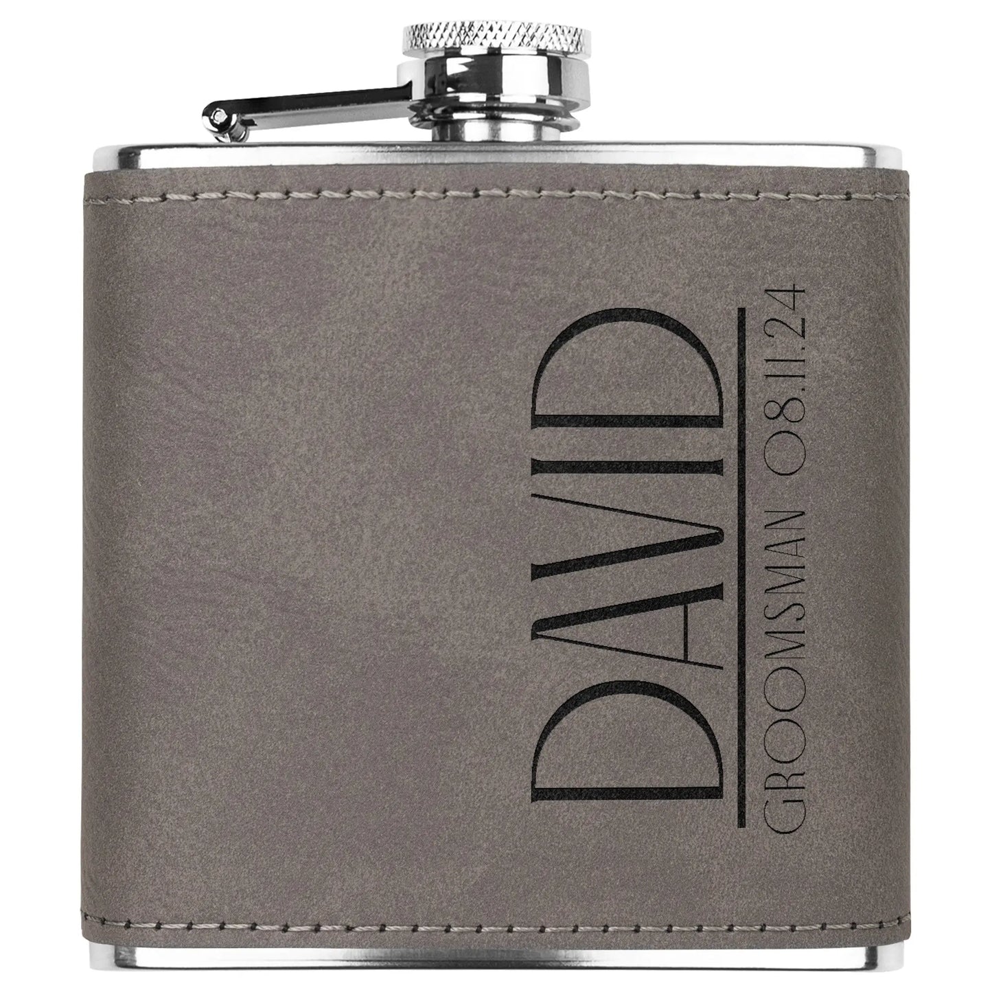 Groomsman Art Deco Flask teelaunch