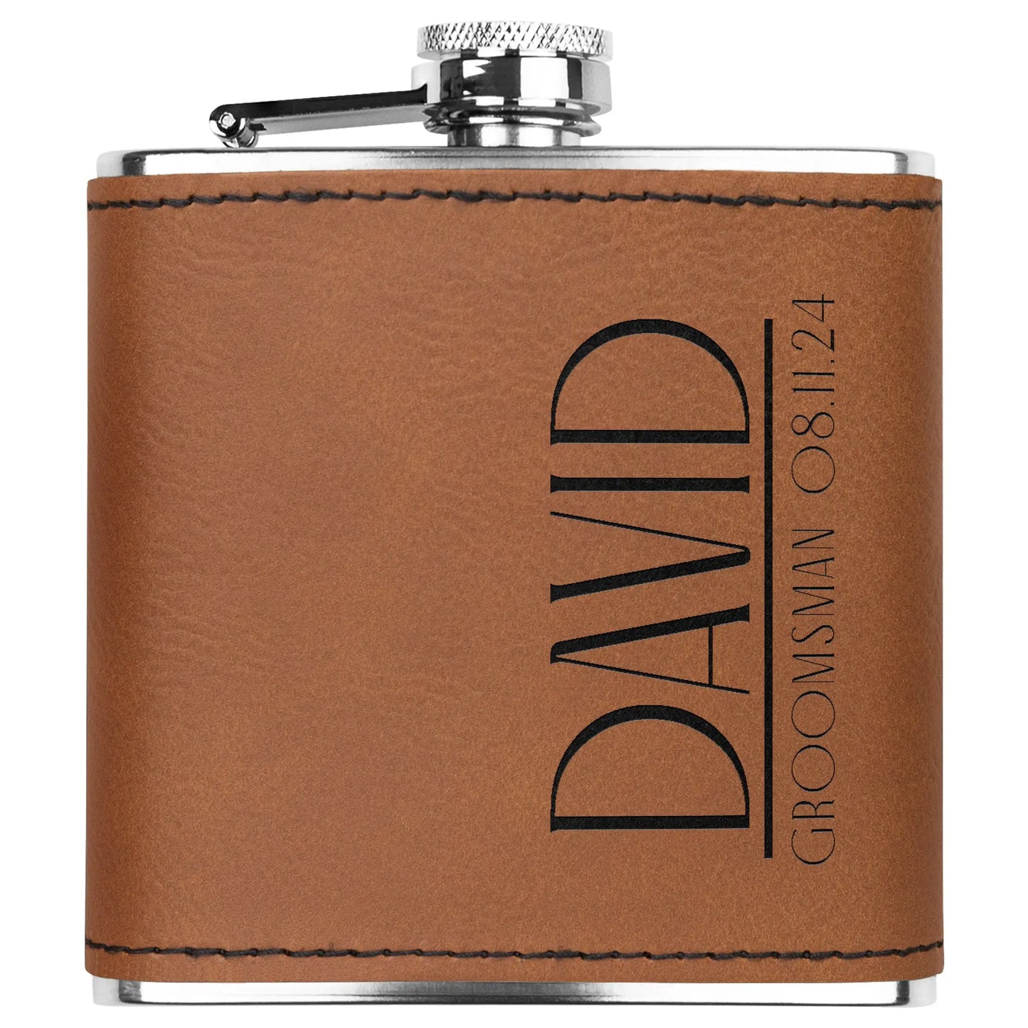 Groomsman Art Deco Flask teelaunch